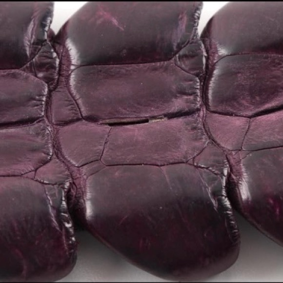 New! Via La Moda Genuine Nile Crocodile Belt - Picture 9 of 12